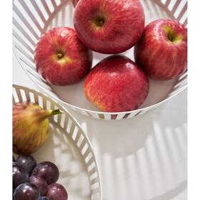 Yamazaki Home 903208038119 Fruit Basket - Two Sizes Steel Tall L 8.46