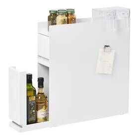 Yamazaki Home 903208043342 Two-tier Sliding Drawer Seasoning Rack Steel - L 19.69 X W 4.92