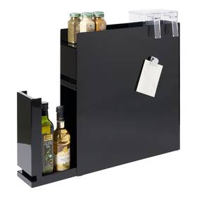 Yamazaki Home 903208043359 Two-tier Sliding Drawer Seasoning Rack Steel