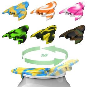 Yathindy 761086263573 6 Pack Soda Can Lids Silicone Covers Reusable Multicolor