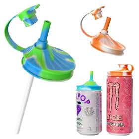 Xgb-2 Yathindy 2 Pack Soda Can Lids With Straw Silicone Covers Energy Drink Canning Xgb-2 Yathindy 2 Pack Soda Can Lids With Straw Silicone Covers Energy Drink Canning