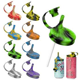 Xgb-8 Yathindy 8 Pack Soda Can Lids With Straw Silicone Covers Pop Cover Bpa-fr