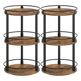 Sr23l2br Yatiney Spice Rack Set Of 2 Lazy Susan Organizer 3-tier Turntable For Cab Sr23l2br Yatiney Spice Rack Set Of 2 Lazy Susan Organizer 3-tier Turntable For Cab