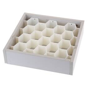 Ybm Home 813644021801 Ybmhome Plastic Cellular Partition Honeycomb Shaped Drawer White Set Of 8