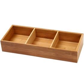 3-compartment Ybm Home 840323601313 Bamboo Drawer Organizer Box Multi-use Storage For Junk 3-compartment Ybm Home 840323601313 Bamboo Drawer Organizer Box Multi-use Storage For Junk