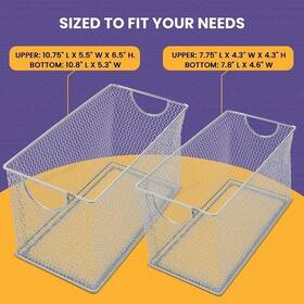 Ybm Home 840323623070 All-purpose Wire Mesh Storage Basketsorganize