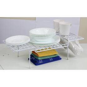 Ybm Home Inc. 813644022143 Wire Kitchen Counter And Cabinet Helper Shelf White