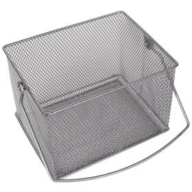 Ybm Home Inc. 813644023058 Stainless Steel Rectangle Mesh Condiment Caddy And Silver
