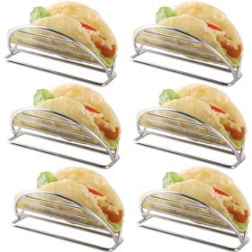 Yellrin 646690181782 Taco Holder Stand Stainless Steel Rack Tray Up Holders Kitchen Set