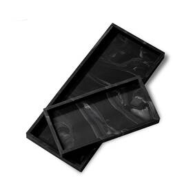 Ymch04-marble Yemtal Bathroom Sink Countertop Vanity Organizer Tray Silicone Kitchen So