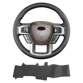Fba-sfr004 Yeolpise Hand Sewn Steering Wheel Cover Fit For Ford F-150 2015-2020/f-250 F-350 F-450
