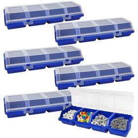Bos02 Yexexinm 6pcs Screw Organizers Storage Bins With Lids Plastic Stackable Hardware Orga
