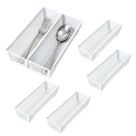 Yfeen 745678547753 Mesh Tray Kitchen Drawer Utensil Cutlery Office Supplies With Inter-lock