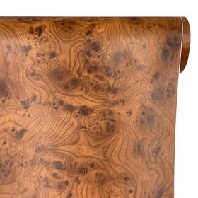 900785 Yifasy 29.7 Feet Big Roll Brown Wood Grain Furniture Liner Peel And Stick Wal