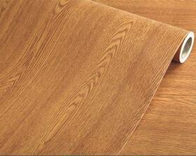 Yija 780392761856 Brown Winged Wood Grain Waterproof Self Adhesive Contact Paper Shelf Liner