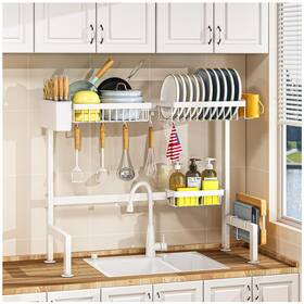 Yklslh 977718350342 Over Sink Dish Drying Rack - Extensible Large Suitab