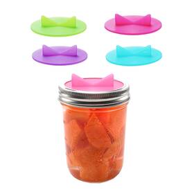 Yobnku 762104500700 Fermentation Lids Silicone Waterless Airlock Fermenting Caps For Wide Mouth M