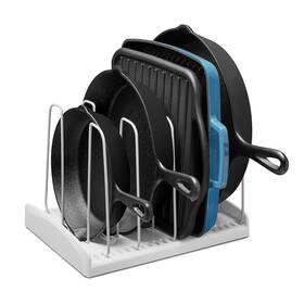 50161 Youcopia Storemore Cookware Rack Adjustable Pan And Pot Organizer For Kitche