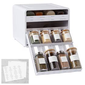 50166 Youcopia Spicestack Adjustable Spice Rack Organizer Pull-down 24-bottle Seas