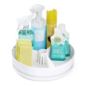 50264 Youcopia Sinksuite Under Sink Turntable With Adjustable Dividers Lazy Susan