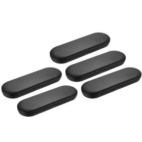 Zaplyte 634149371891 5pcs Metal Tin Box Containers 6.9x2.4x0.7 Inch Portable Storage Black