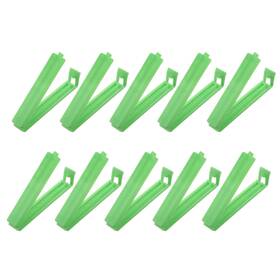 Zaplyte 767153808869 10 Pack Sealing Clips 3.5 Inch Reusable Plastic Bag Clamp Sealer Green
