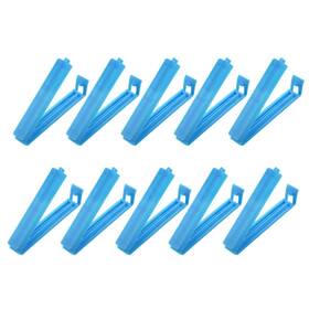 Zaplyte 767153808876 10 Pack Sealing Clips 3.5 Inch Reusable Plastic Bag Clamp Sealer Blue