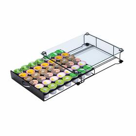 Zcdcp 784956998245 K Cup Holder Drawer Storage With Crystal Tempered Glass Top Compatible