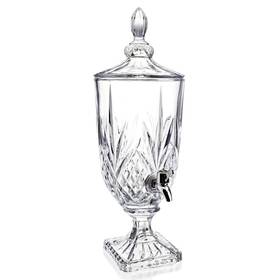 Ck2337000 Zeershee 0.8 Gallon Glass Drink Dispenser For Parties 3l Crytal Iced Beverage Dispense