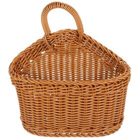 37eo517140fov Zerodeko Countryside Style Wall Hanging Basket Kitchen Storage 21x19cm Brown