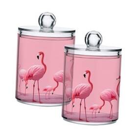 G330552564p746c790s1725 Zhirexin Pink Flamingos 4pcirtight Transparent Plastic Storage Jar Food A G330552564p746c790s1725 Zhirexin Pink Flamingos 4pcirtight Transparent Plastic Storage Jar Food A