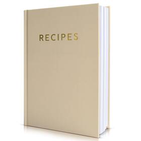 23-059b Zicoto Aesthetic Blank Recipe Book With Waterproof Cover - The Perfect Notebo