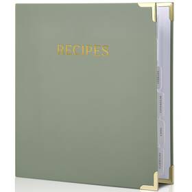 23-061a Zicoto Aesthetic Recipe Binder With Polyester Waterproof Cloth Cover - The Perfect R