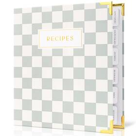Zic-recipebinderv2-sa Zicoto 24-182a Aesthetic Recipe Binder With Waterproof Cover - The Perfect Book