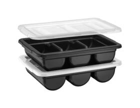 3-compartment Zilpoo Cb101 2 Pack - Cutlery Bin With Lid Commercial Flatware Tr... Fast Ship