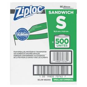 Sjn682255 Ziploc 6.5 X 6 Inch 1.2 Mil Resealable Sandwich Bags Clear - Pack Of
