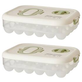 Jl6478 Zoeyingt Egg Organizers For Refrigerator With Lids And Handle Home Kitchen Essentials