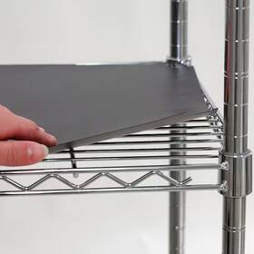 5grk1 Zoro Select Shelving And Rack Drawer Mat Shelf Liner Cabinet Storage 72 Inch X24 Matte Black 4pk