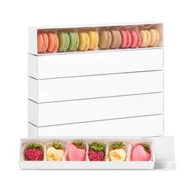 Zr114 Zorrita 24 Pack Chocolate Covered Strawberry Boxes 12 X 2 Inch Long Drawer Ma