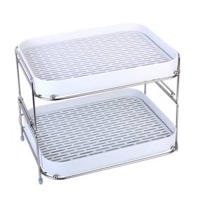 Zosenley 609378508820 2-tier Cups Mugs Drying Rack With Drain Tray Kitchen Storage Organi Zosenley 609378508820 2-tier Cups Mugs Drying Rack With Drain Tray Kitchen Storage Organi