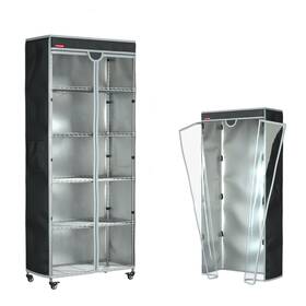9004-hel Zysuor Wire Shelf Cover 30 Inch X14 X54 Waterproof Dustproof Shelving Clear