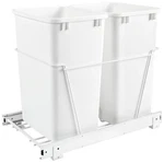Rev-a-shelf RV-18PB-2 Classic 14-1/4"W Steel Frame Double 35 Qt White. Fixed Price $120.99.