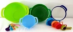 15 Pcs Set Mixing Bowl Kitchen Measuring Spoon Modern Resistant Multicolors. Fixed Price $27.99.