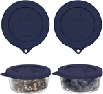 1 Cup Round Silicone Storage Cover Lids Replacement For Anchor Hocking And Pyrex. Fixed Price $8.99.