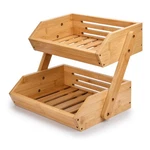 G.a Homefavor Large Bamboo Fruit Basket, Bowl For 2-TIER,. Fixed Price $43.51.