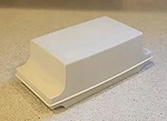 Tupperware Almond Double Stick Butter Dish #1512-4 With Lid 1511-3. Fixed Price $8.00.
