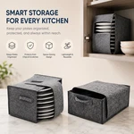 Felt Tableware Storage Bag Plate Cup Organizer For Camper Rv Caravan Kitchen. Fixed Price $20.00.