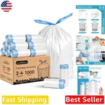 Mini Garbage Bags 4 Gallon 1000 Count - Durable Hdpe, Unscented, Strong Draws.... Fixed Price $118.98.