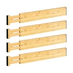Ducoo 4 Pcs Drawer Divider, 17"-22" Adjustable Bamboo Divide... Fast Ship. Fixed Price $32.96.