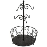 Rack With Coffee Pod Storage Cup Tree Holds 6 Mugs Black. Fixed Price $63.49.